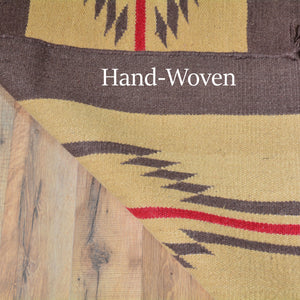 Hand-Woven Reversible Kilim Handmade Dhurrie Wool Rug (Size 5.2 X 7.1) Brral-4218