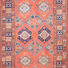 Load image into Gallery viewer, Hand-Knotted Afghan Ersari Design 100% Wool Handmade Rug (Size 3.4 X 13.0) Brrsf-435