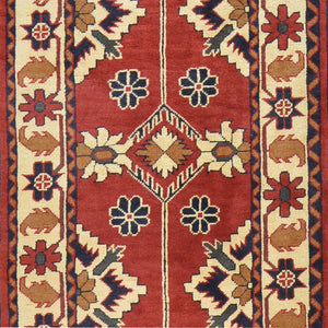 Hand-Knotted Tribal Afghan Karaghai 100% Wool Long Runner Rug (Size 2.3 X 19.4) Brral-4449