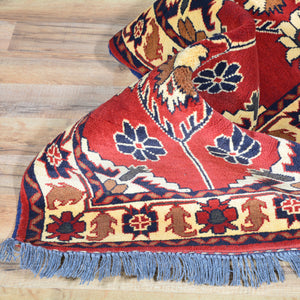 Hand-Knotted Tribal Afghan Karaghai 100% Wool Long Runner Rug (Size 2.3 X 19.4) Brral-4449