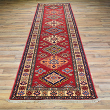 Load image into Gallery viewer, Hand-Knotted Fine Super Kazak Rug Tribal Handmade 100% Wool Rug (Size 2.9 X 10.1) Cwral-4509