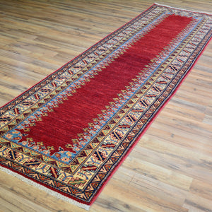 Hand-Knotted Fine Super Kazak Tribal Handmade 100% Wool Rug (Size 2.8 X 9.10) Brral-4626