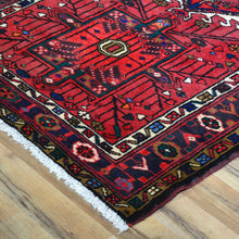 Load image into Gallery viewer, Hand-Knotted Hamadan Vintage Design Handmade 100% Wool Rug (Size 3.5 X 11.0) Brral-4653