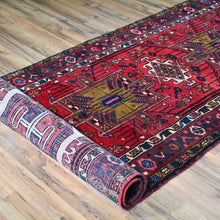 Load image into Gallery viewer, Hand-Knotted Hamadan Vintage Design Handmade 100% Wool Rug (Size 3.5 X 11.0) Brral-4653