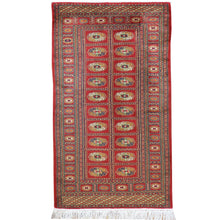Load image into Gallery viewer, Hand-Knotted Fine Afghan Bokhara Tribal Design Handmade Wool Rug (Size 3.2 X 5.6) Brral-4740