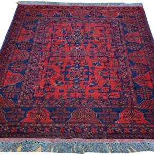 Hand-Knotted Turkoman Tribal Khal Mohammadi Traditional Wool Rug (Size 3.5 X 5.0) Cwral-4746