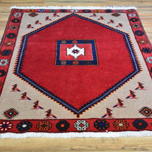 Load image into Gallery viewer, Hand-Knotted Persian Tribal Design Handmade Wool Rug (Size 3.8 X 4.11) Brral-4752