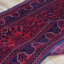 Load image into Gallery viewer, Hand-Knotted Fine Afghan Turkamon Design Handmade 100% Wool Rug (Size 4.3 X 15.10) Brral-4842