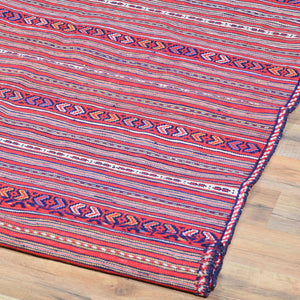 Soumak Tribal Lagharee Tribal Design Handmade Wool Rug (Size 4.6 X 6.2) Brral-4920