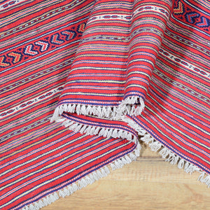 Soumak Tribal Lagharee Tribal Design Handmade Wool Rug (Size 4.6 X 6.2) Brral-4920