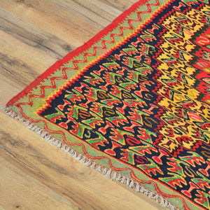 Hand-Woven Senneh Kilim Tribal Design Handmade Wool Rug (Size 2.5 X 3.5) Brral-4998