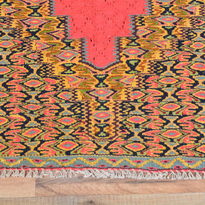 Hand-Woven Flatweave Authentic Senneh Kilim Tribal Handmade Wool Rug (Size 2.6 X 3.1) Brral-5004