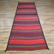 Load image into Gallery viewer, Hand-Woven Fine Afghan Lagharee Kilim Handmade Wool Rug (Size 2.7 X 9.3) Brral-5037