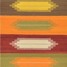 Load image into Gallery viewer, Hand-Woven Tribal geometric Design Handmade 100% Wool (Size 2.8 X 8.0) Brral-5058