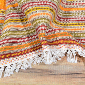 Hand-Woven Tribal geometric Design Handmade 100% Wool (Size 2.8 X 8.0) Brral-5058