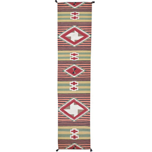 Hand-Woven Southwestern Design Handmade Kilim 100% Wool (Size 2.7 X 11.4) Brral-5076