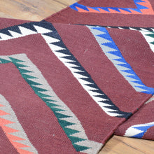 Load image into Gallery viewer, Hand-Woven Flat Weave Navajo Style Handmade 100% Wool Rug (Size 2.7 X 15.7) Cwral-5085