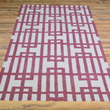 Load image into Gallery viewer, Hand-Woven Modern Reversible Dhurrie Kilim Handmade Wool Rug (Size 3.0 X 5.2) Brral-5115