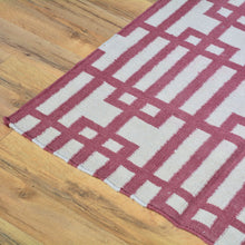 Load image into Gallery viewer, Hand-Woven Modern Reversible Dhurrie Kilim Handmade Wool Rug (Size 3.0 X 5.2) Brral-5115