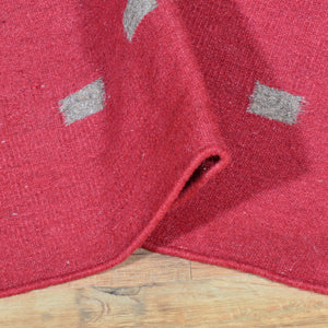 Hand-Woven Southwestern Design Reversible Kilim Wool Rug (Size 3.0 X 5.0) Brral-5121