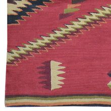 Load image into Gallery viewer, Chain-Stitched Kashmir Southwestern Handmade Wool Rug (Size 4.0 X 6.0) Brral-5223