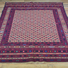 Load image into Gallery viewer, Soumak Fine Tribal Maleeki Handmade Wool Rug (Size 4.2 X 5.6) Brral-5271