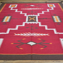 Load image into Gallery viewer, Hand-Woven Southwestern Design Kilim Reversible Dhurrie Wool Rug (Size 8.0 X 10.0) Brral-5331