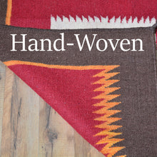 Load image into Gallery viewer, Hand-Woven Southwestern Design Kilim Reversible Dhurrie Wool Rug (Size 8.0 X 10.0) Brral-5331