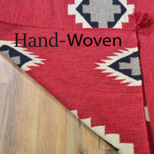 Load image into Gallery viewer, Hand-Woven Reversible Southwestern Design 100% Wool Kilim (Size 3.2 X 16.1) Brral-5364
