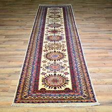 Load image into Gallery viewer, Hand-Knotted Super Kazak Caucasian Design 100% Wool Rug (Size 2.7 X 9.10) Brral-5397