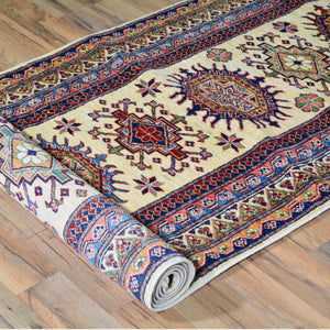 Hand-Knotted Super Kazak Caucasian Design 100% Wool Rug (Size 2.7 X 9.10) Brral-5397