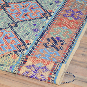 Soumak Tribal Olami Handmade Oriental Wool Rug (Size 5.6 X 7.10) Brral-5559