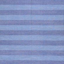 Load image into Gallery viewer, Hand-Woven Reversible Cotton Durrie Striped Design Kilim Rug (Size 8.1 X 10.0) Brral-5601