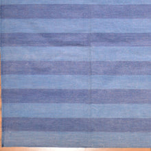 Load image into Gallery viewer, Hand-Woven Reversible Cotton Durrie Striped Design Kilim Rug (Size 8.1 X 10.0) Brral-5601