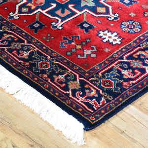 Hand-Knotted Oriental Geometric Design Handmade Wool Rug (Size 3.0 X 5.2) Brral-5694