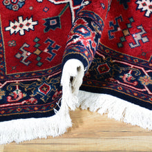 Load image into Gallery viewer, Hand-Knotted Oriental Geometric Design Handmade Wool Rug (Size 3.0 X 5.2) Brral-5694