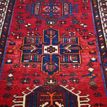 Load image into Gallery viewer, Hand-Knotted Tribal Geometric Design Handmade 100% Wool Rug (Size 3.3 X 10.11) Cwral-5706