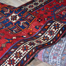 Load image into Gallery viewer, Hand-Knotted Tribal Geometric Design Handmade 100% Wool Rug (Size 3.3 X 10.11) Cwral-5706