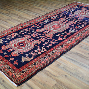 Hand-Knotted Persian Geometric Design Handmade 100% Wool Rug (Size 4.3 X 10.0) Cwral-5727
