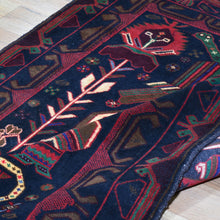 Load image into Gallery viewer, Hand-Knotted Afghan Geometric Design Wool Handmade Rug (Size 3.0 X 4.10) Cwral-5874