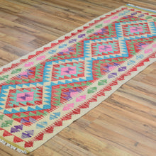 Load image into Gallery viewer, Hand-Woven Flatweave Handmade Kilim Wool Rug (Size 2.3 X 6.3) Cwral-5931
