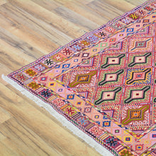 Load image into Gallery viewer, Oriental Multiple Weave Dazangi Tribal Design Handmade Wool Sumak Rug (Size 2.9 X 9.7) Cwral-6009