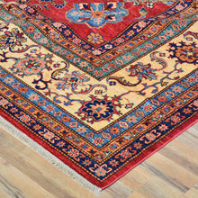 Load image into Gallery viewer, Hand-Knotted Super Kazak Design 100% Wool Rug (Size 9.10 X 14.0) Cwral-6027