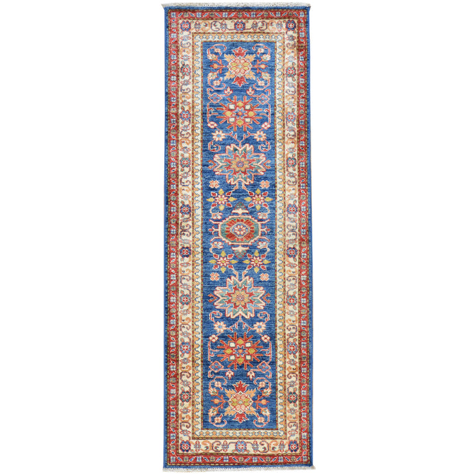 Hand-Knotted Super Kazak Design Handmade Wool Rug (Size 2.0 X 6.1) Cwral-6096