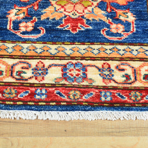 Hand-Knotted Super Kazak Design Handmade Wool Rug (Size 2.0 X 6.1) Cwral-6096