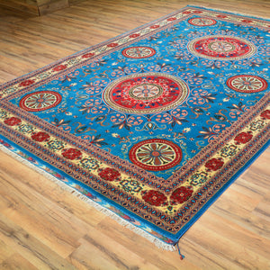 Hand-Knotted Oriental Design Handmade 100% Wool Rug (Size 6.7 X 9.8) Cwral-6753