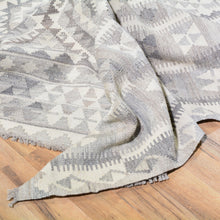 Load image into Gallery viewer, Hand-Woven Afghan Momana Reversible Kilim Wool Rug (Size 11.7 X 16.4) Cwral-6759