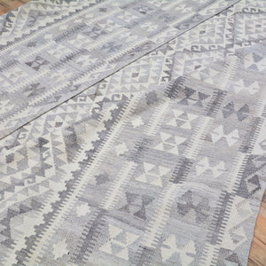 Hand-Woven Afghan Momana Reversible Kilim Wool Rug (Size 11.7 X 16.4) Cwral-6759