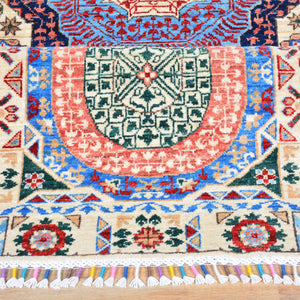 Hand-Knotted Mamluk Design 100% Wool Handmade Rug (Size 2.7 X 19.6) Cwral-6771