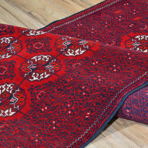 Hand-Knotted Baluchi Turkoman Handmade 100% Wool Rug (Size 2.9 X 9.10) Cwral-6792